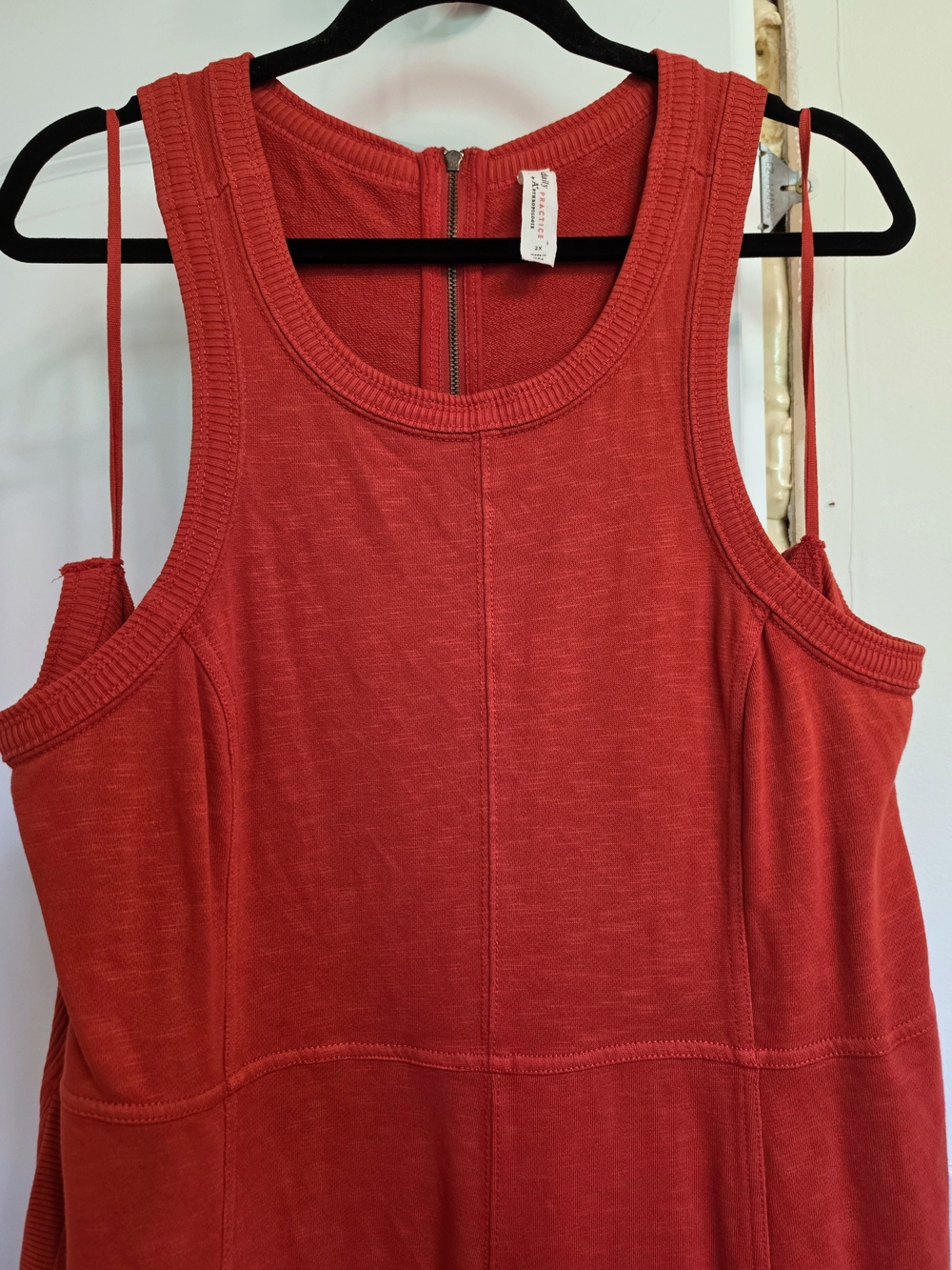 Anthropologie Horizon Red Racerback Wide-Leg Jumpsuit - Picture 5 of 12